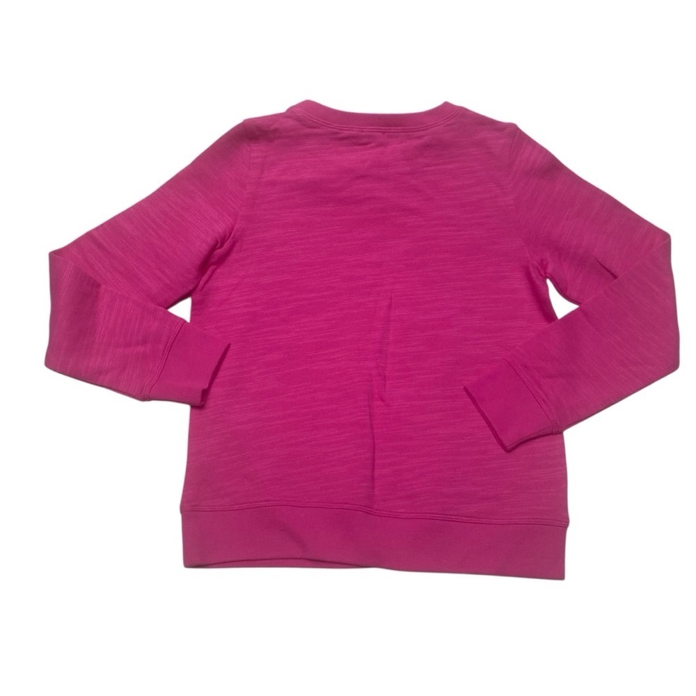 Crewcuts Bright Pink French Terry Sweatshirt 100% Cotton Pullover NWT Size M - Picture 8 of 11